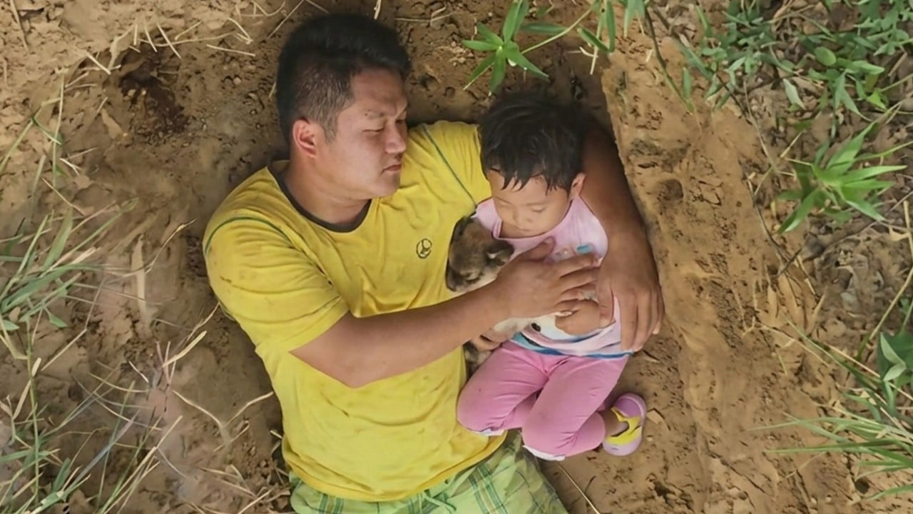 Chinese dad sparks controversy after digging grave to help sick daughter cope with death