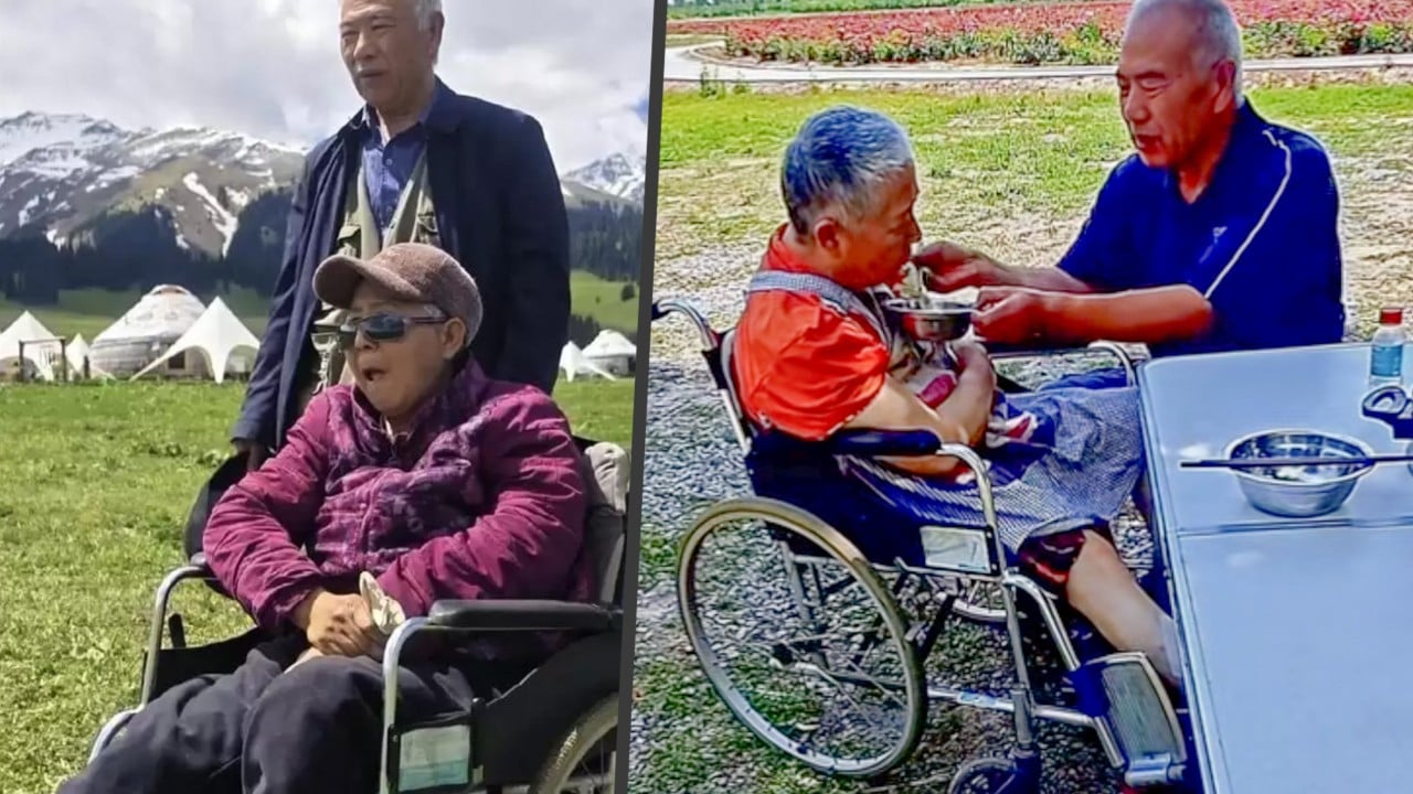 ‘Die on the road, not in hospital’: Chinese man takes paralysed wife on epic road trip