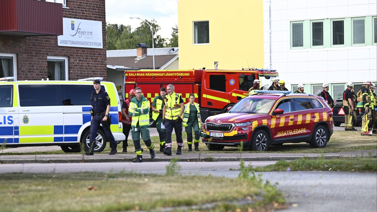 Man armed with sword injures several at Swedish high school