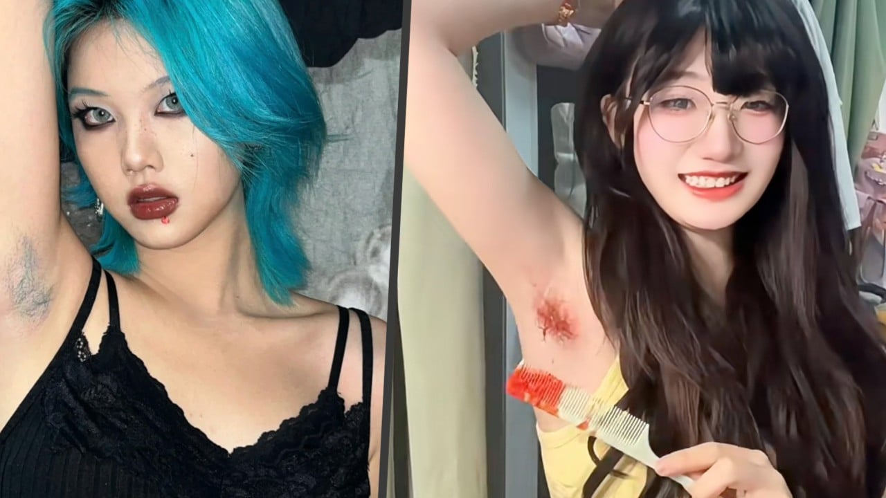 Young Chinese women dye armpit hair as fashion statement and expression of bodily autonomy