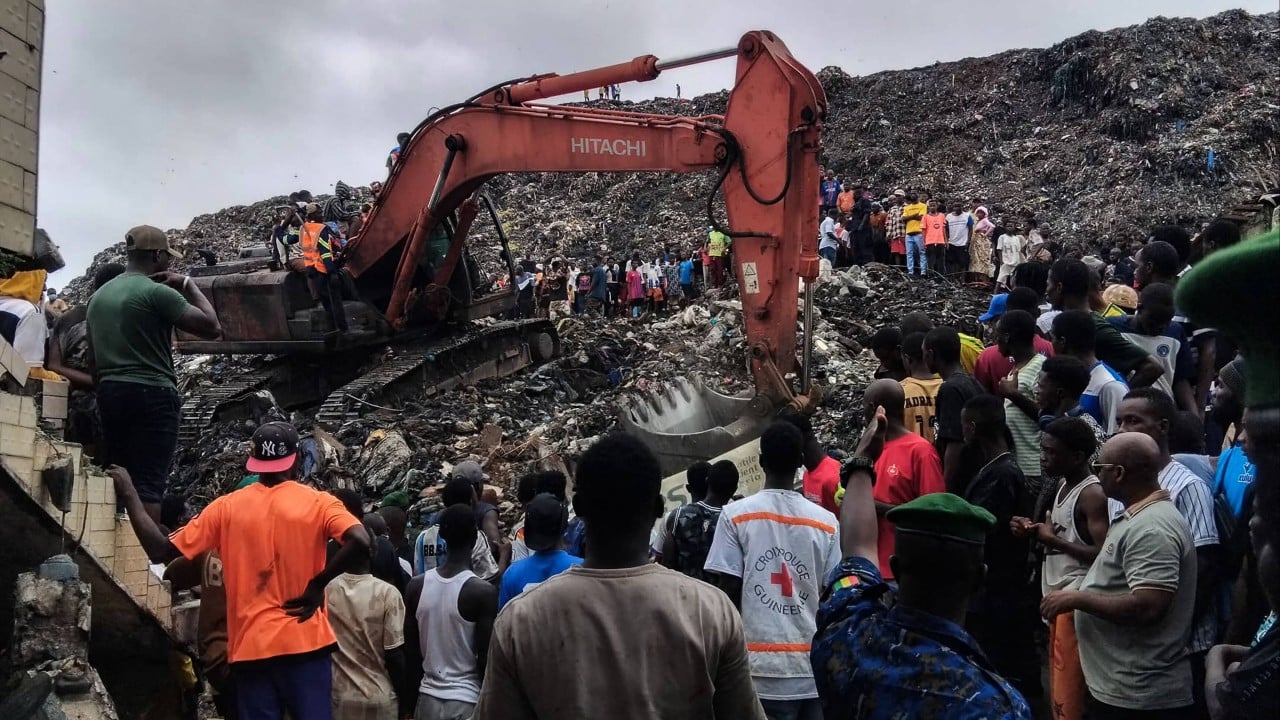 Landfill collapse kills at least 22 in Guinea as rescuers search for survivors