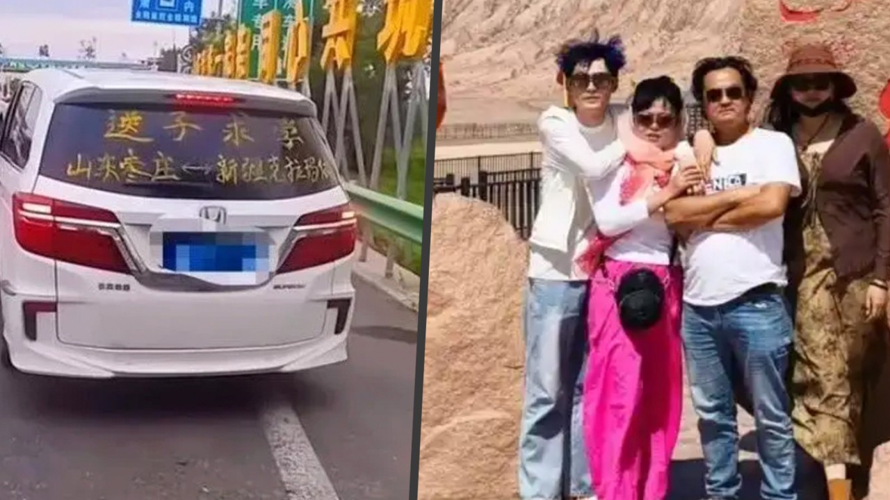 Driven by ‘deep love’: China family’s 3,500km drive for son’s university marks life milestone