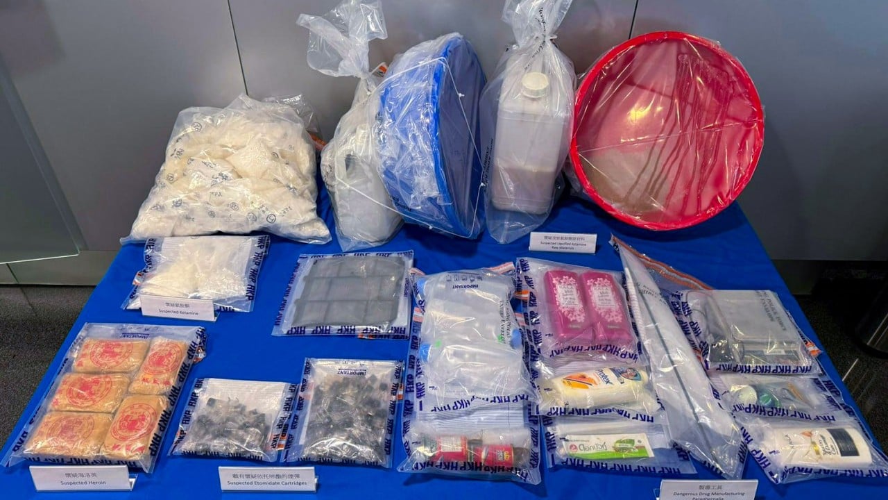 13-year-old among 321 arrested as Hong Kong police seize drugs worth HK$130m