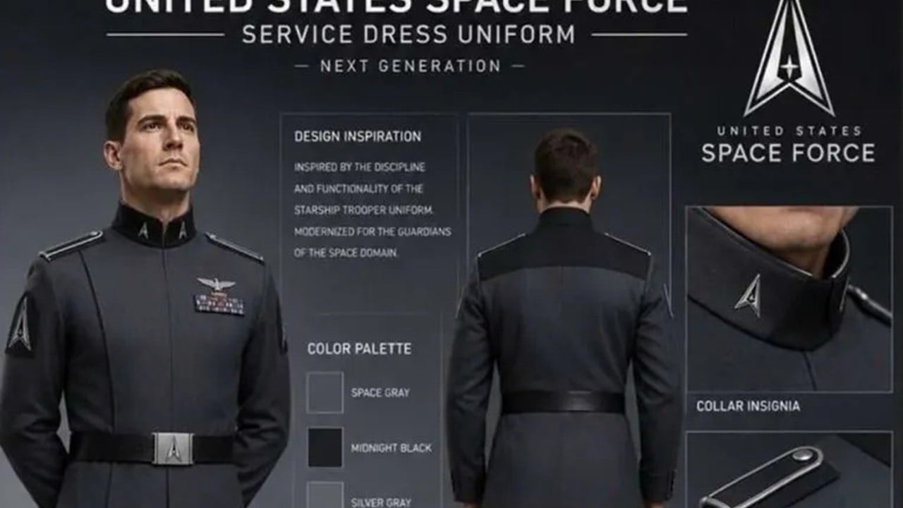 Trump posts Space Force uniforms derived from 'fascist'-inspired Starship Troopers outfits