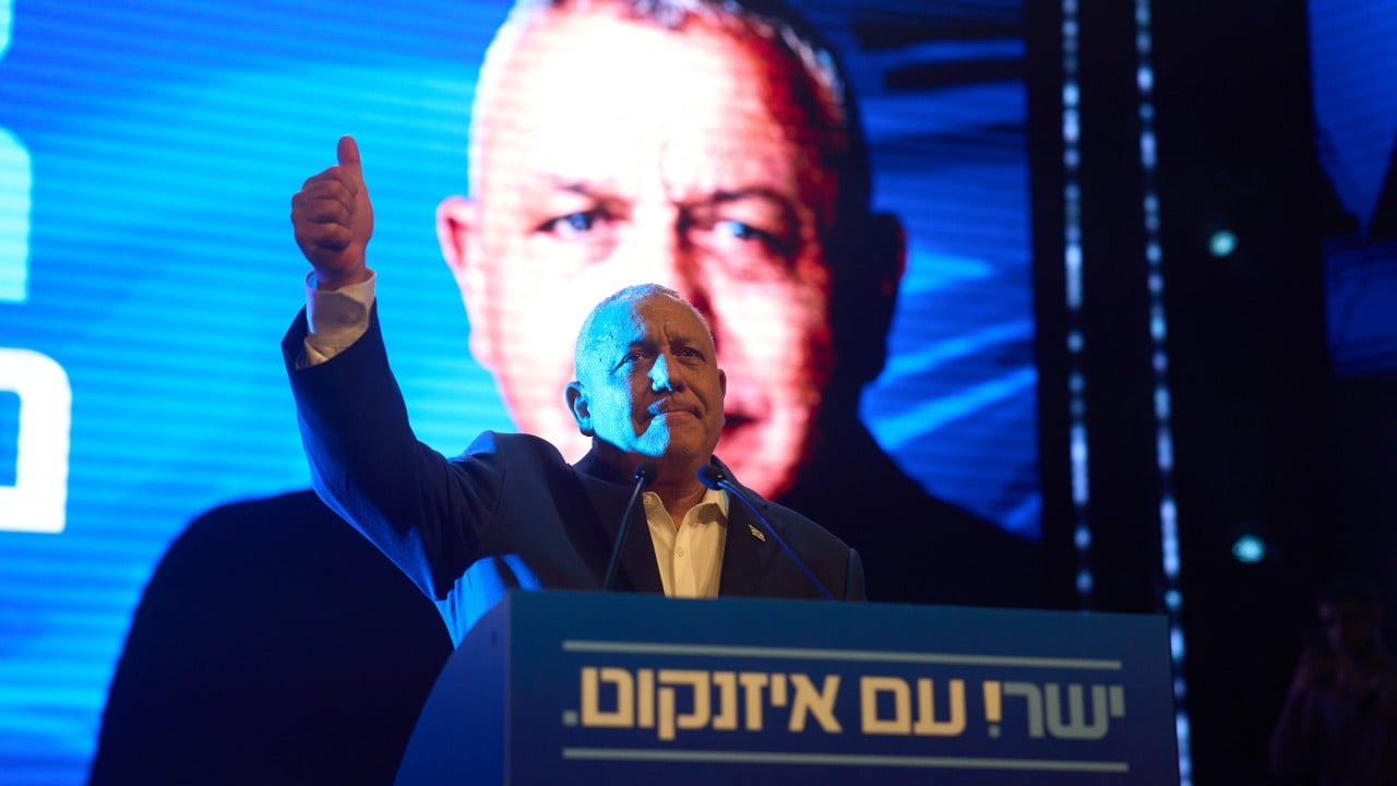 Netanyahu’s main challenger accuses Israeli PM of prioritising survival over security