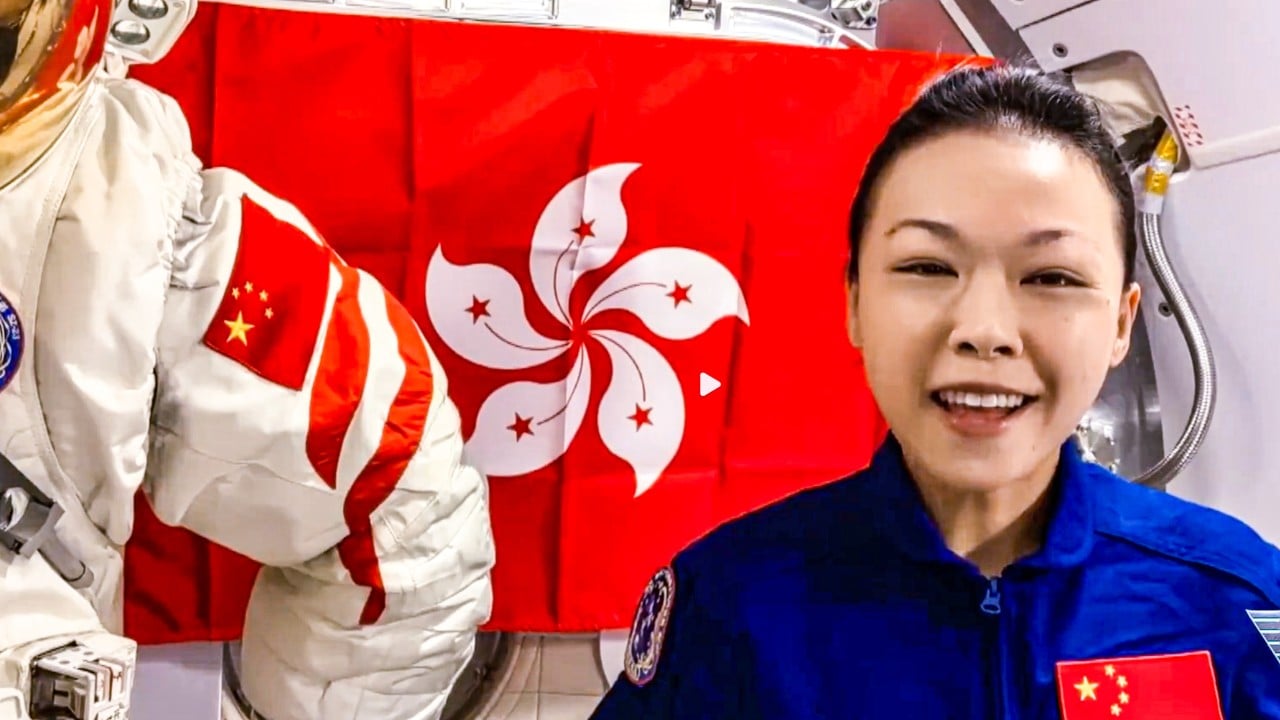 Hong Kong’s first astronaut, Lai Ka-ying, delivers live lesson from space