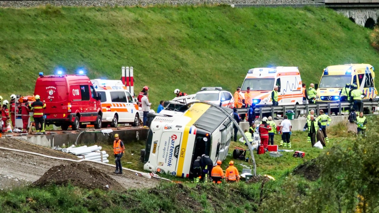 Several dead in Dutch coach crash in Switzerland