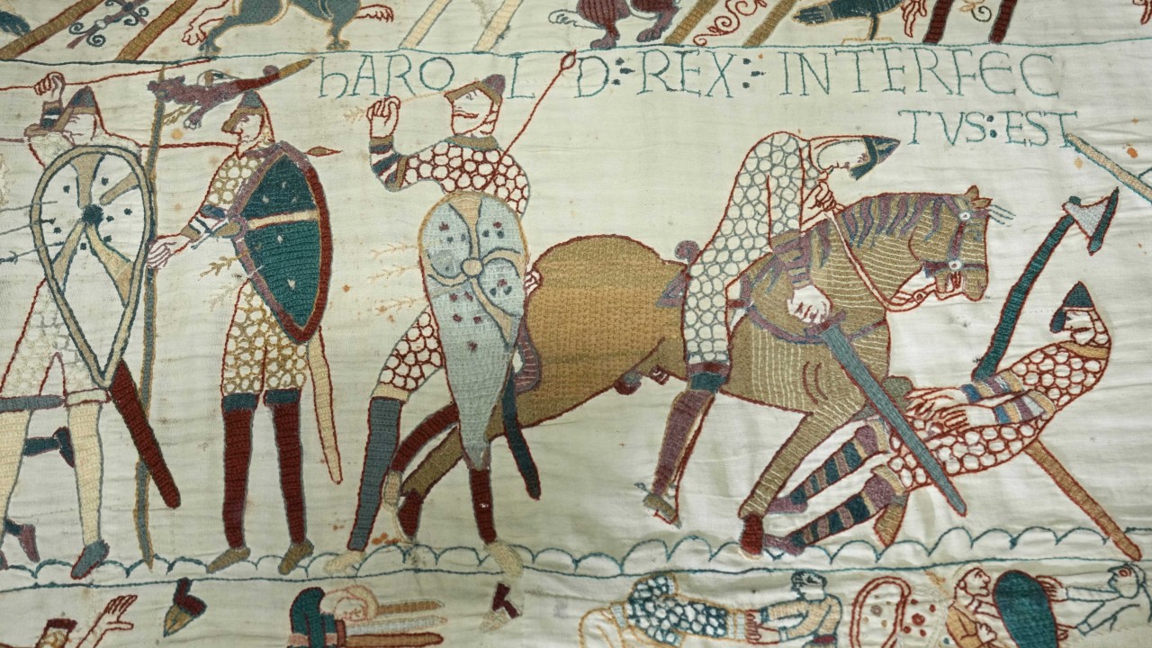 Tapestry depicting English history’s ‘most important event’ back in UK after 1,000 years
