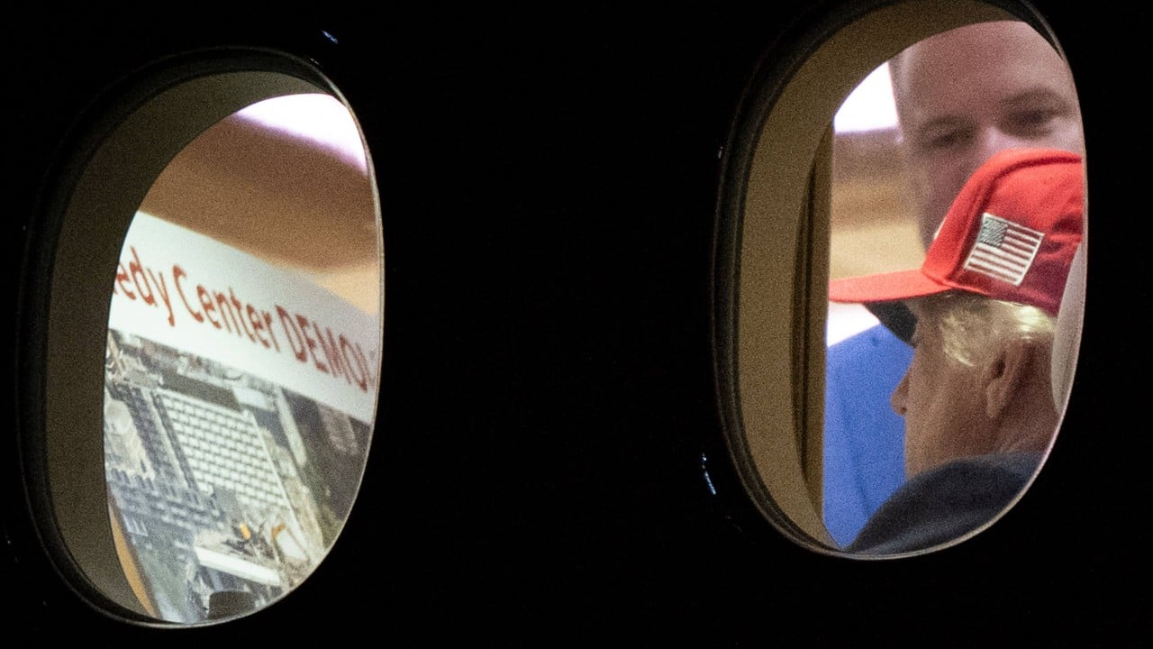 Trump seen with image of apparent Kennedy Centre demolition