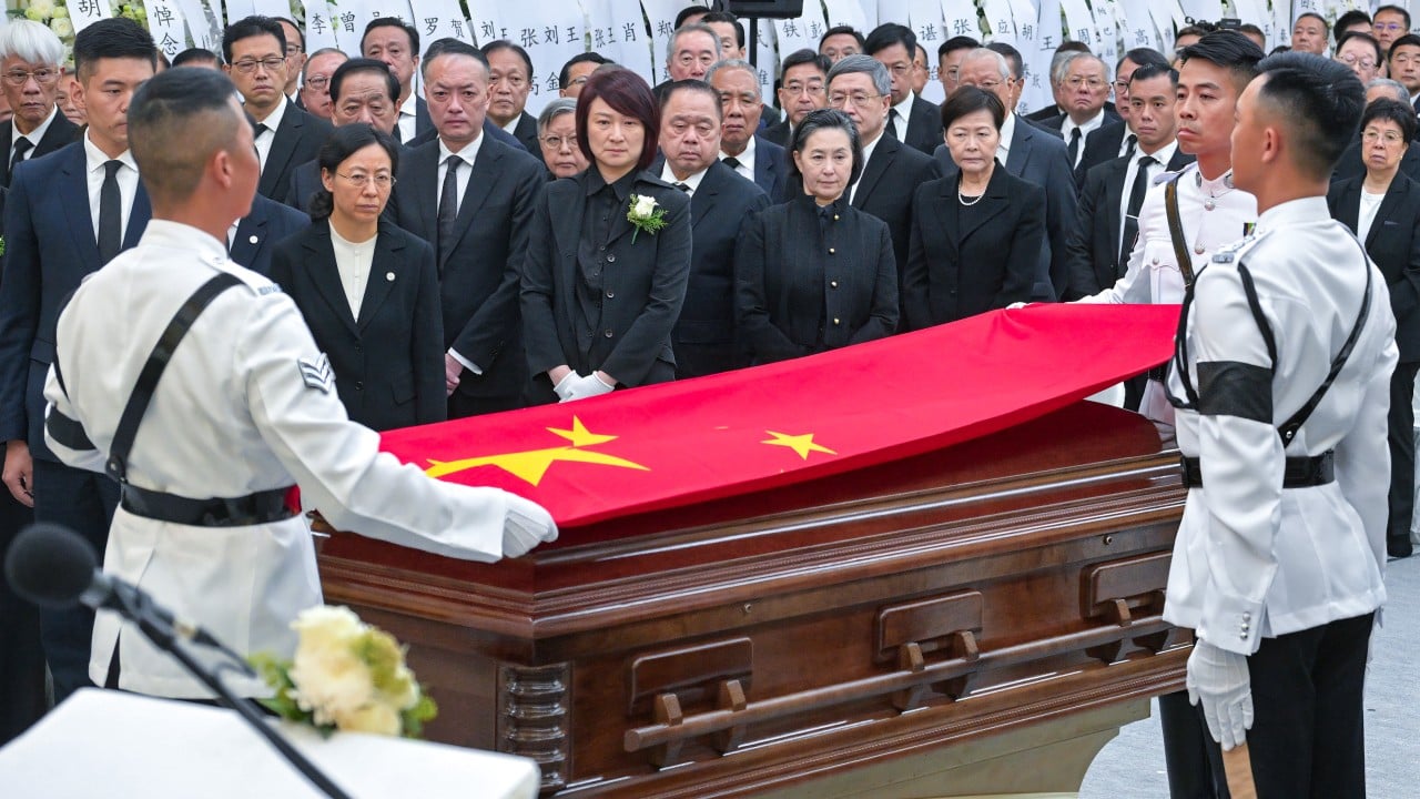 Xi sends condolences as Hong Kong holds state funeral for Tung Chee-hwa – as it happened
