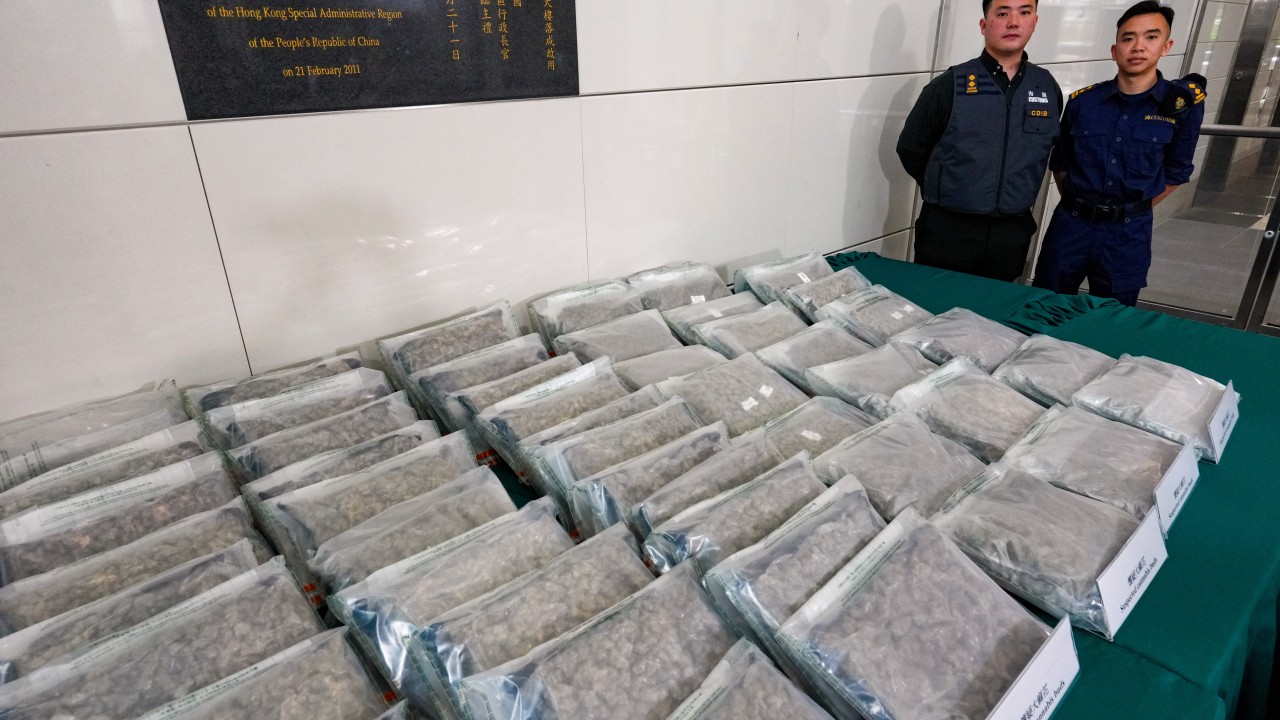 今年上半期の香港税関による麻薬押収件数はほぼ50％増加