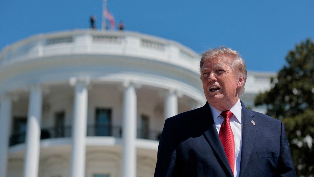 Trump inaugurates White House helipad but networks skip coverage over media ban