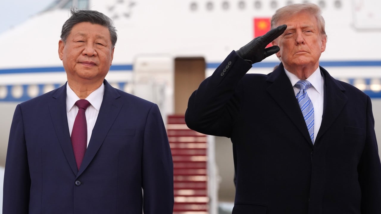 Xi calls for cooperation with US after Trump’s airport welcome – as it happened