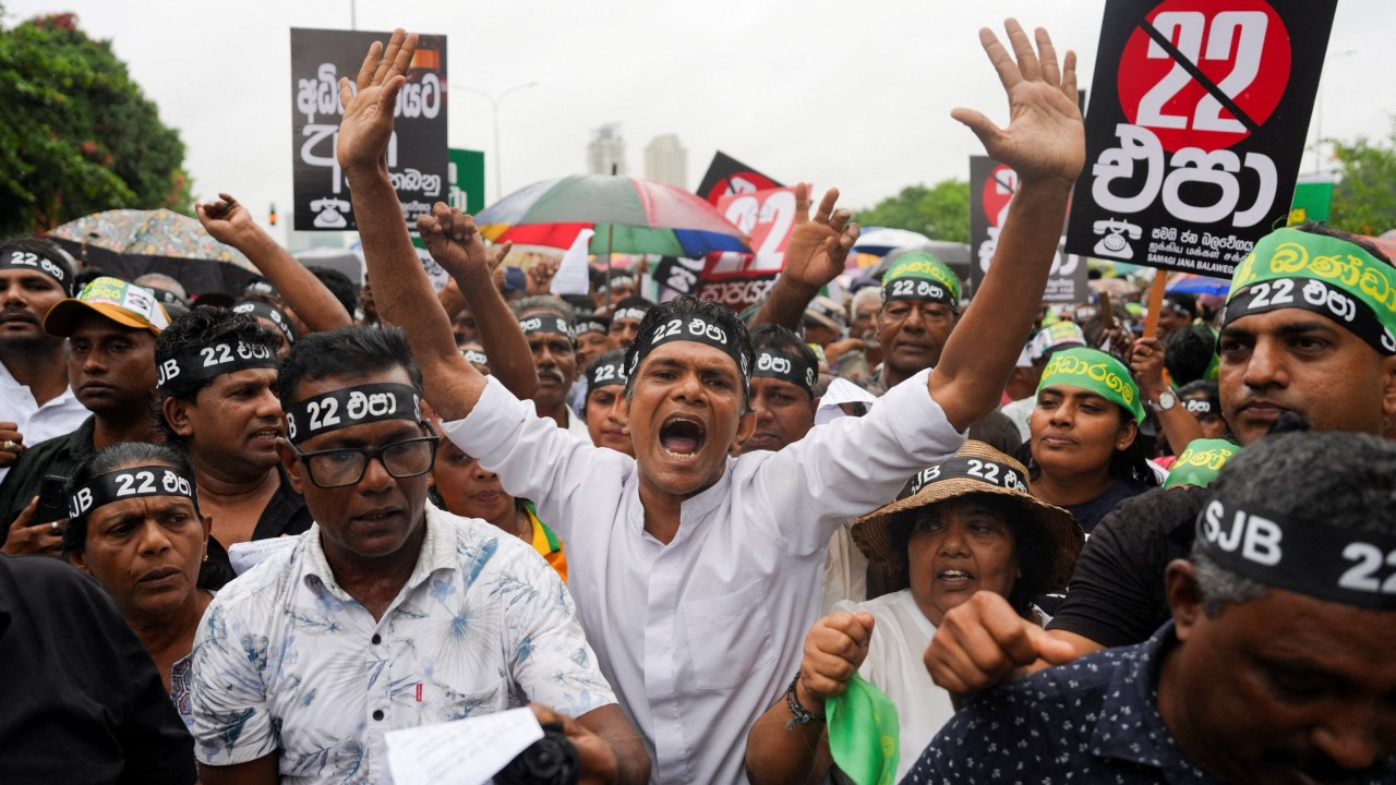 Sri Lanka’s opposition protests against contentious judicial reforms