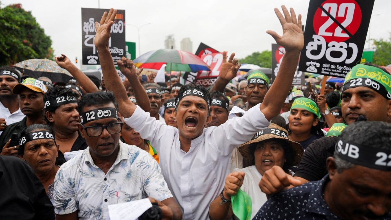 Sri Lanka’s opposition protests against contentious judicial reforms