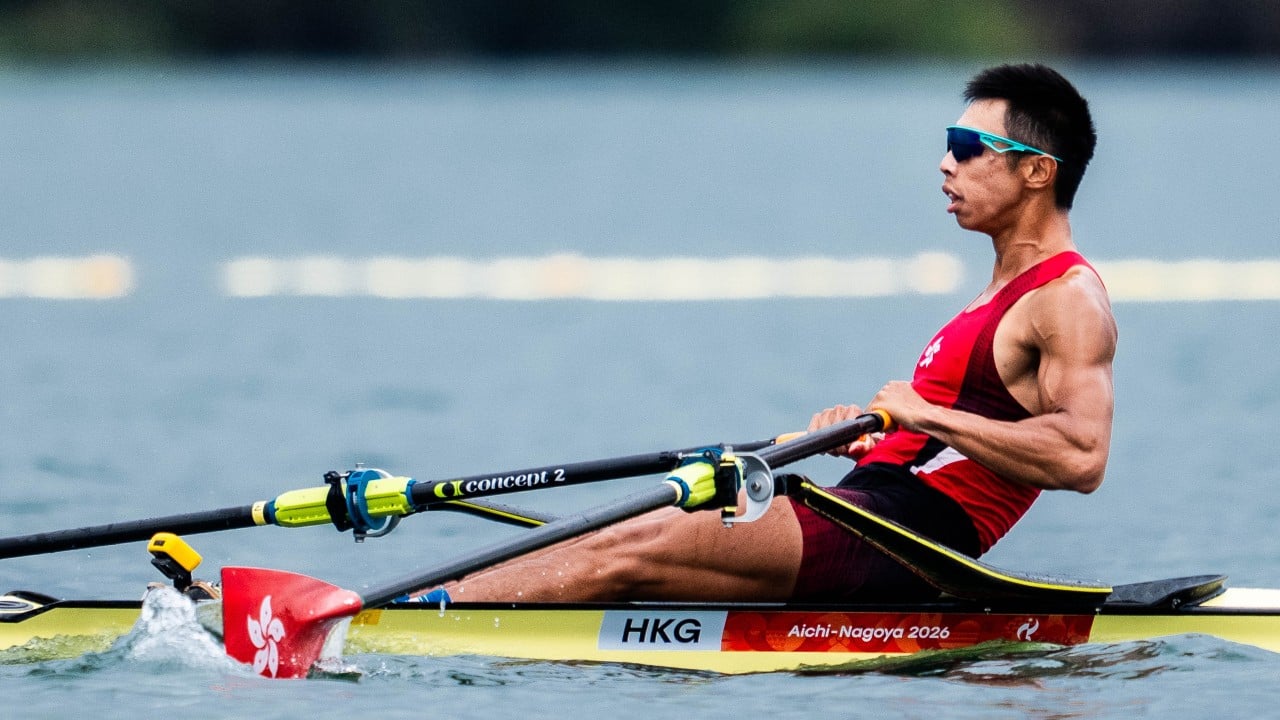 Asian Games, day 5: rowing gold completes medal collection for Hong Kong’s Chiu