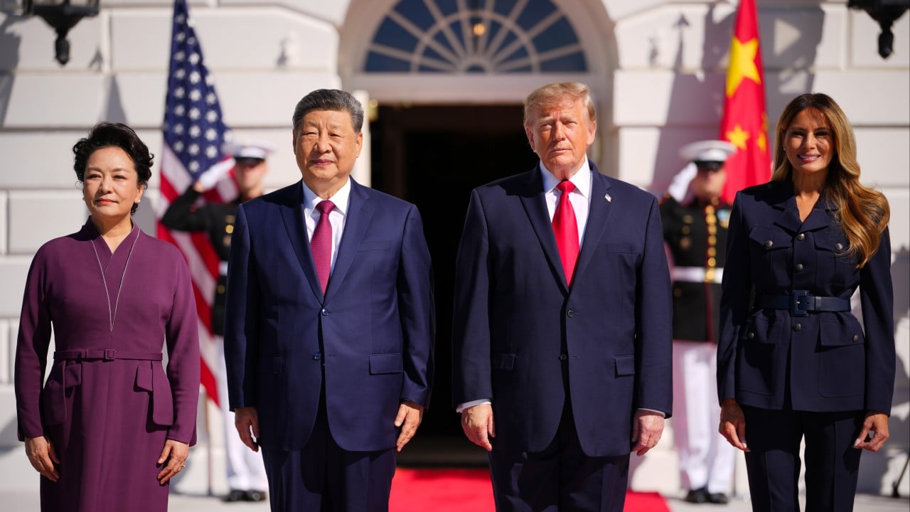 Trump meets Xi for tea at White House on last day of state visit
