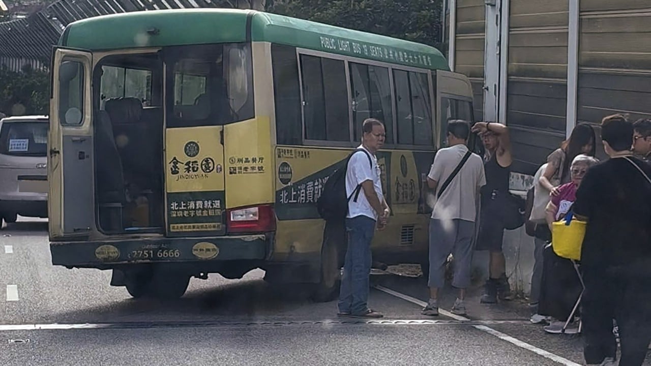 17 injured as minibus hits truck on Hong Kong highway during morning rush