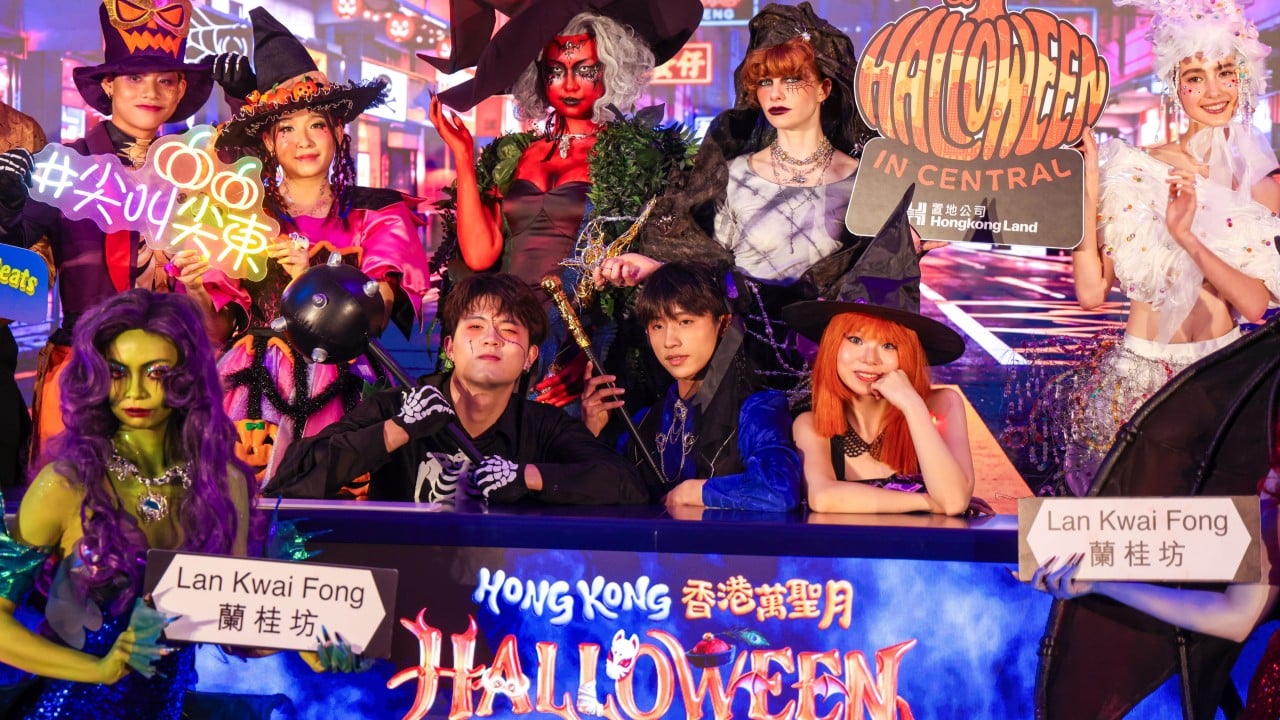 Hong Kong turns Halloween into month-long event with street parties, free rides