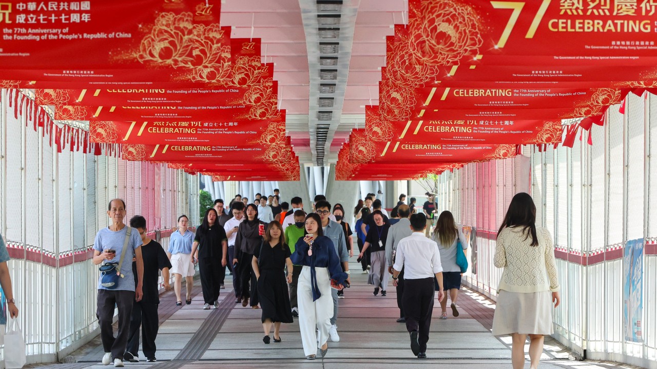 Watch: Hong Kong holds ceremony and reception on China’s National Day