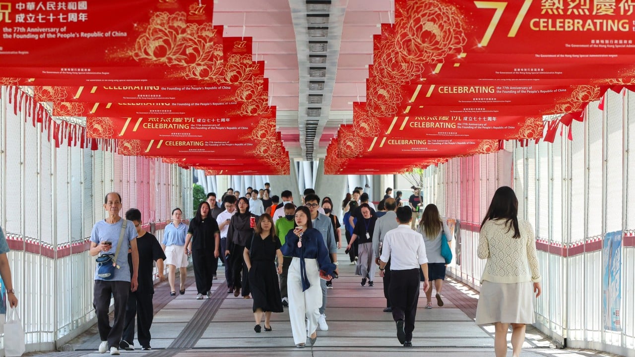 Watch: Hong Kong holds ceremony and reception on China’s National Day