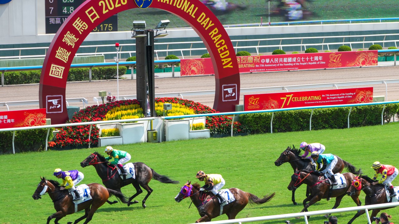 Tourists, locals brave the heat to enjoy National Day festivities at Sha Tin Racecourse