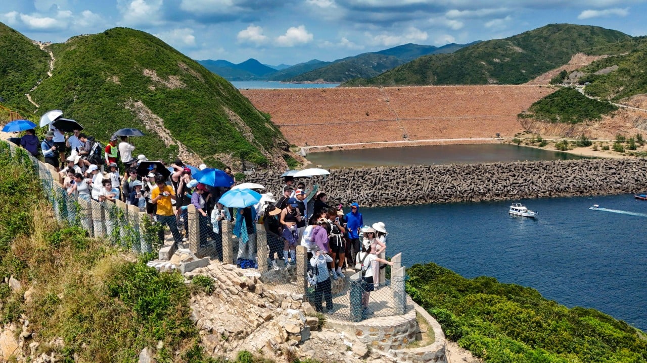 Hikers flock to Hong Kong’s Po Pin Chau on first day of National Day ‘golden week’