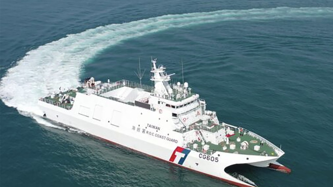 Taiwan coastguard uses water cannons to warn off mainland Chinese fishing vessel