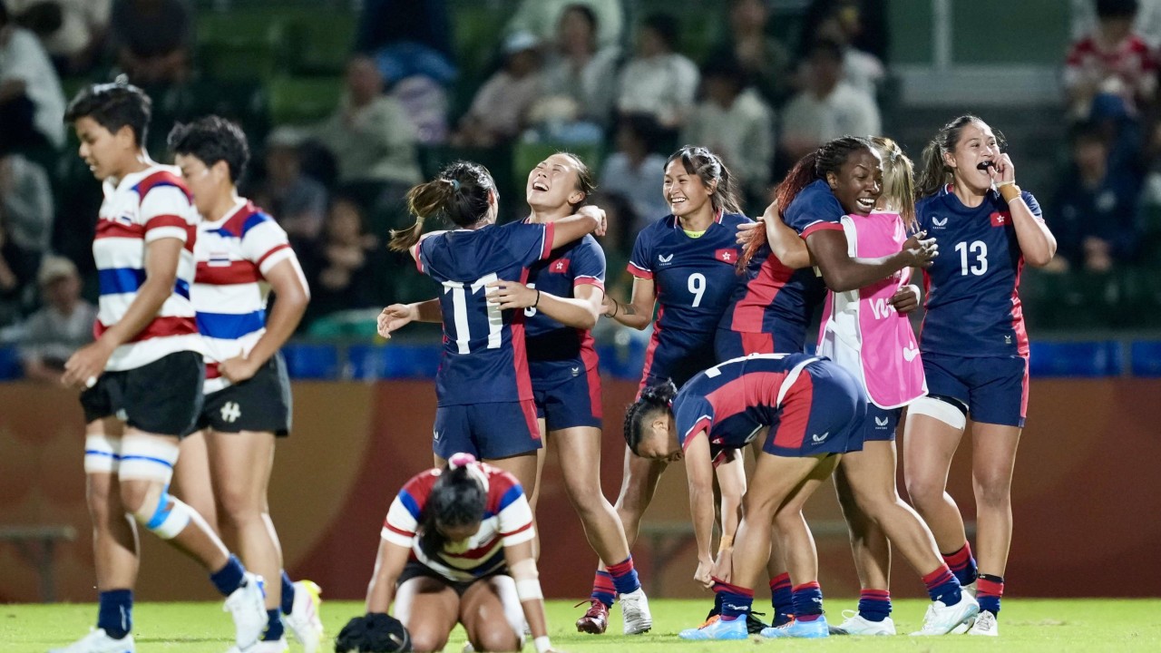 Asian Games: Hong Kong’s men make it hat-trick of rugby sevens golds, women win bronze