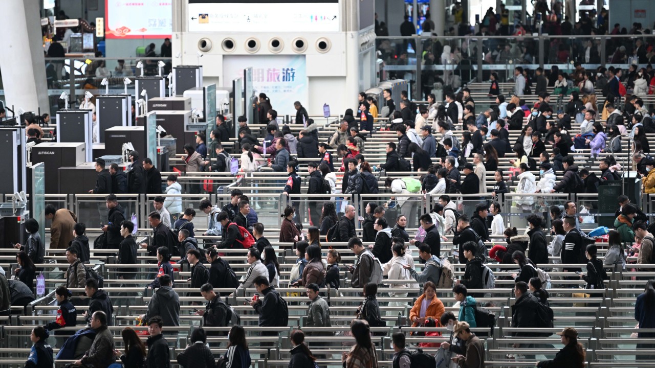 A train every 40 seconds: how Chinese rail station handled record 1 million trips in a day