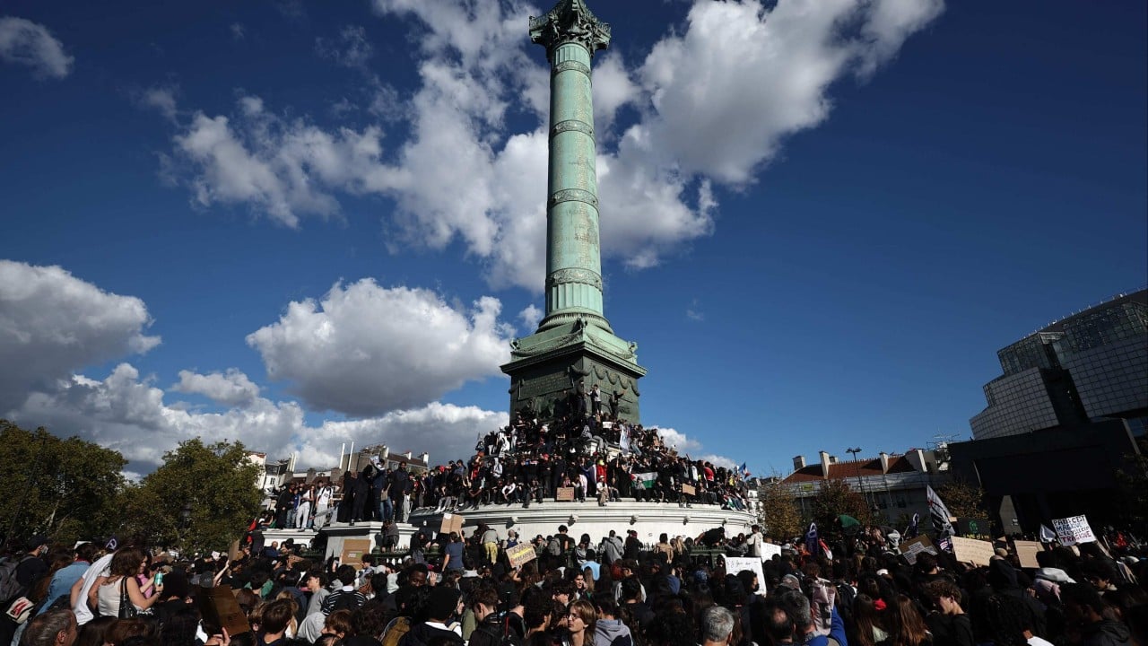 French teenagers 'not backing down' as school blockades continue French teenagers blockaded some high schools and marched through cities on Thursday as the government promised to address their grievances about teacher shortages and dilapidated school buildings but gave few specific details.
The protest movement, now into its third week, has exposed deep tensions in France between popular demands for investments in deteriorating public services and a cash-strapped government under pressure from bond markets to reduce its debt and deficit.
High school teacher...