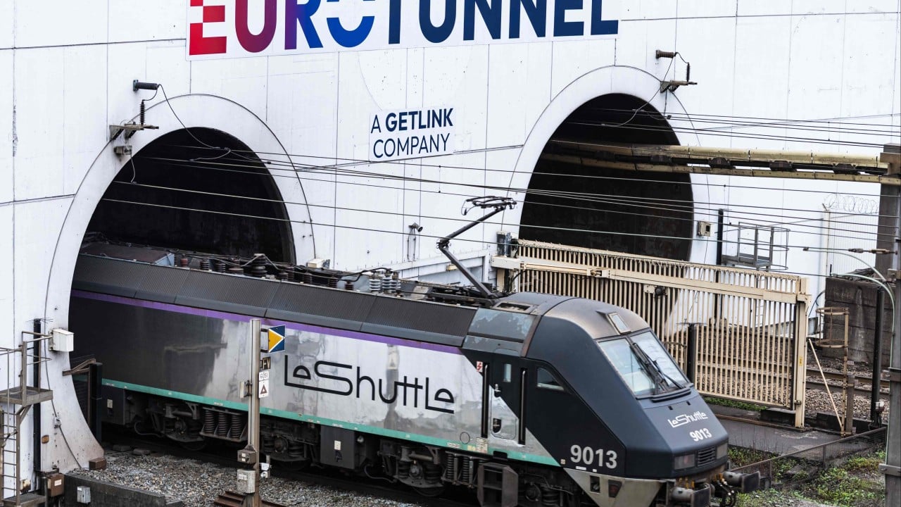 Bus hits train near Channel Tunnel in France, injuring 19