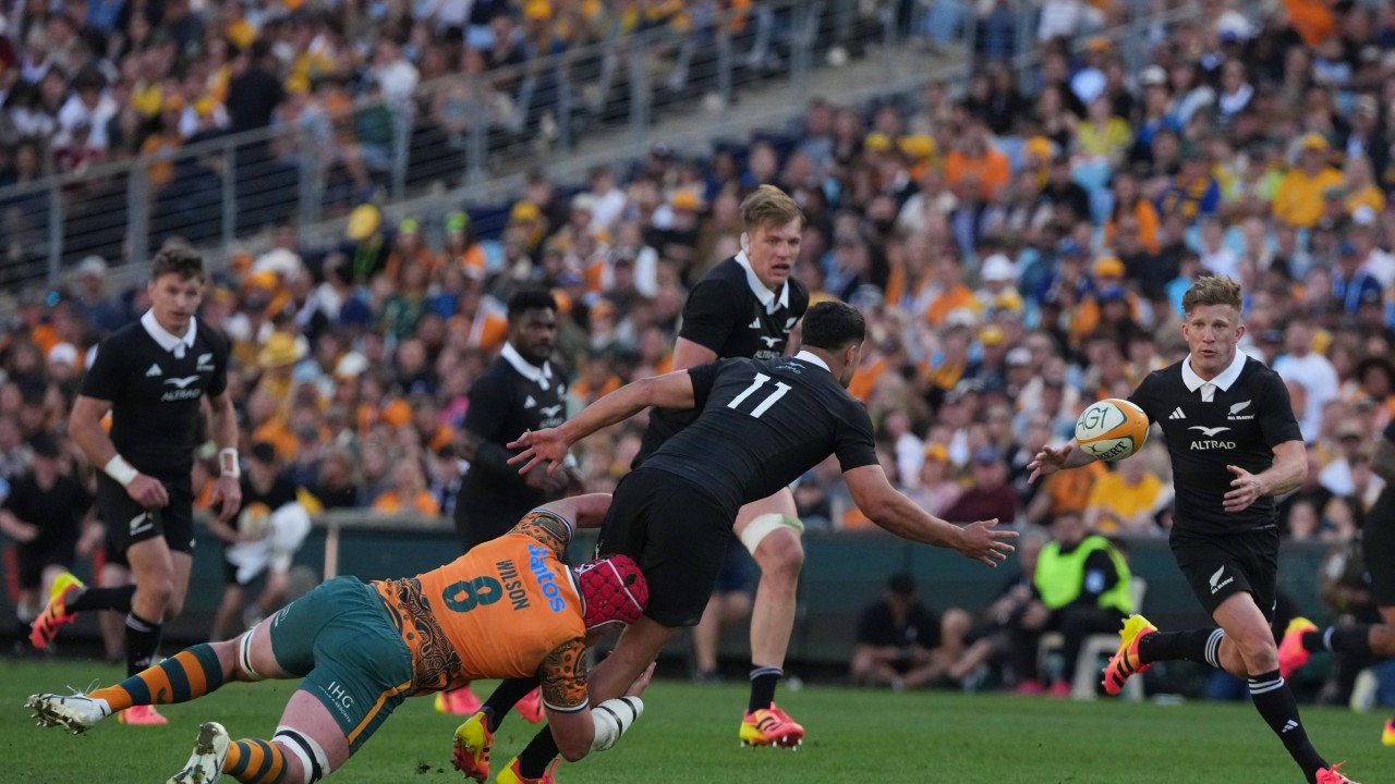 All Blacks coach vows to stick to running game at World Cup after humbling Wallabies again