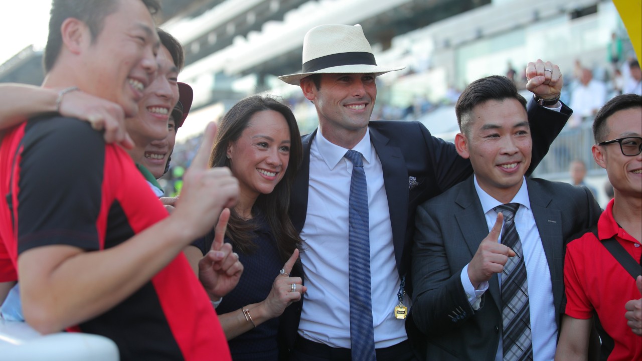 James Cummings celebrates first Hong Kong win after Grand Eagle soars at Sha Tin
