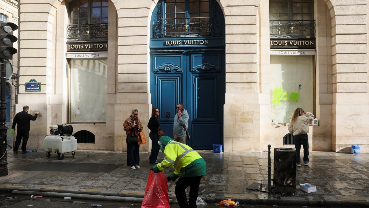 Riot-ravaged luxury stores in Paris fear more mayhem, looting