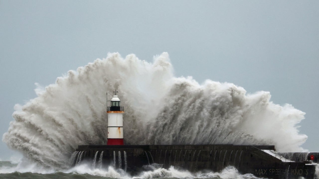 Storms batter northern Europe, grounding flights and cutting power