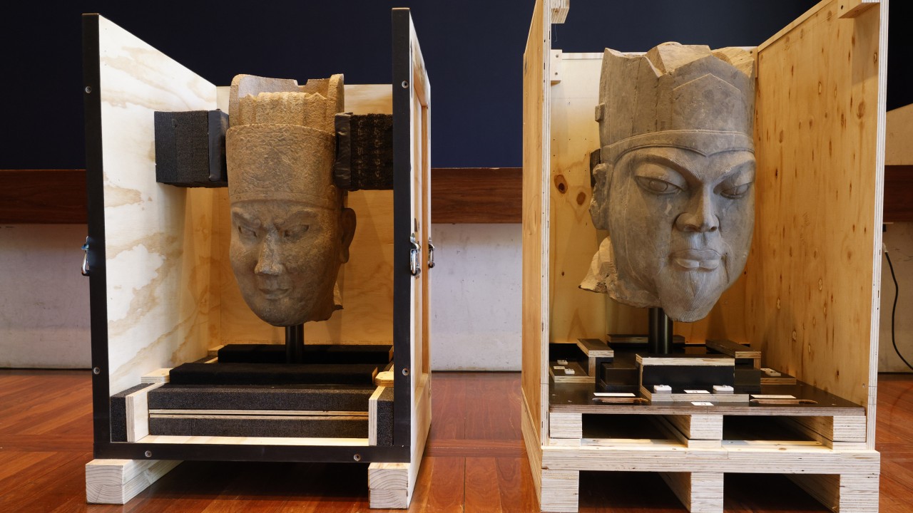 Australia returns ancient stone heads to China after more than 30 years