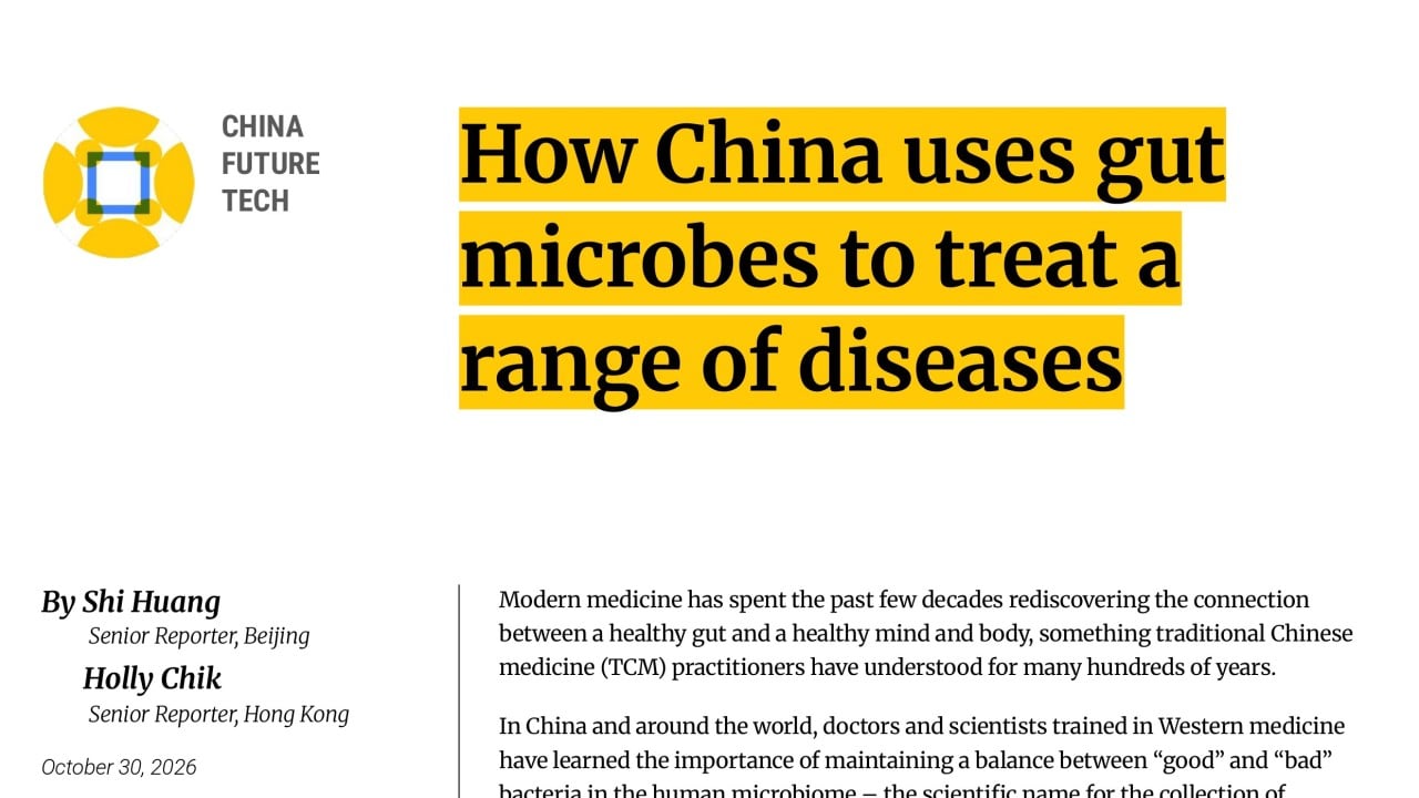 How China uses gut microbes to treat a range of diseases