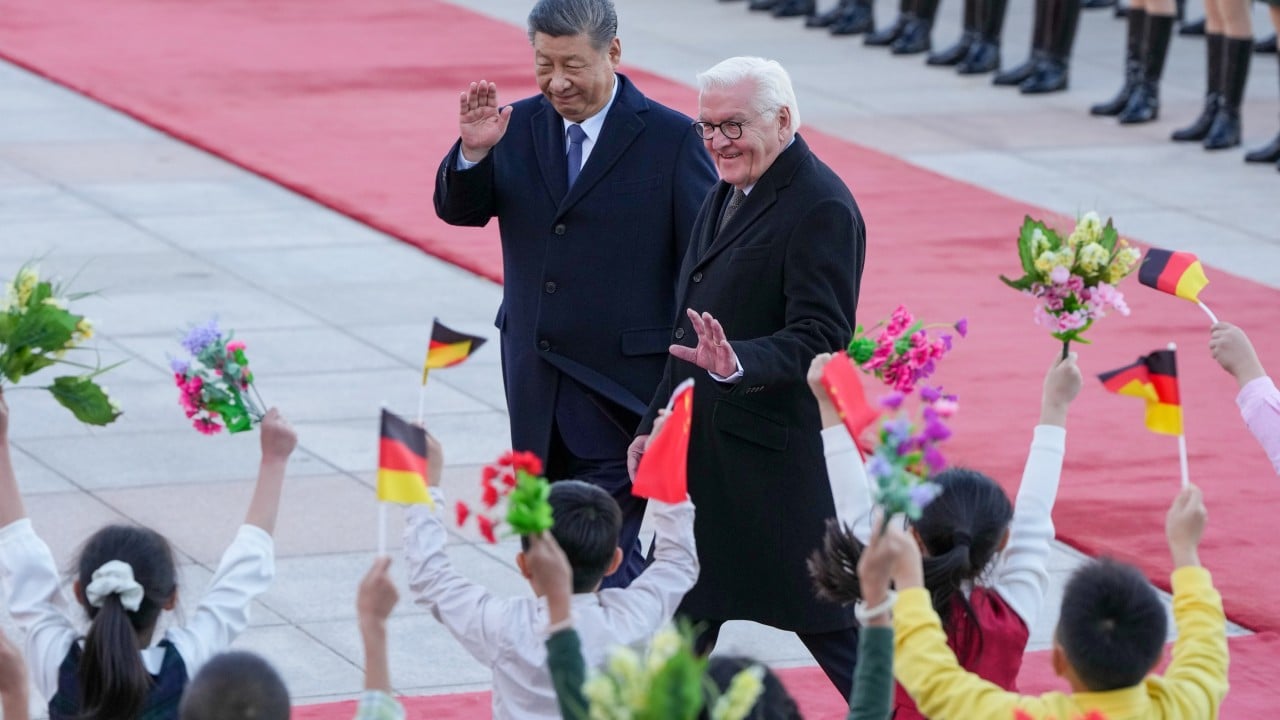 Xi Jinping tells German president China and EU must ‘stay anchored to their partnership’
