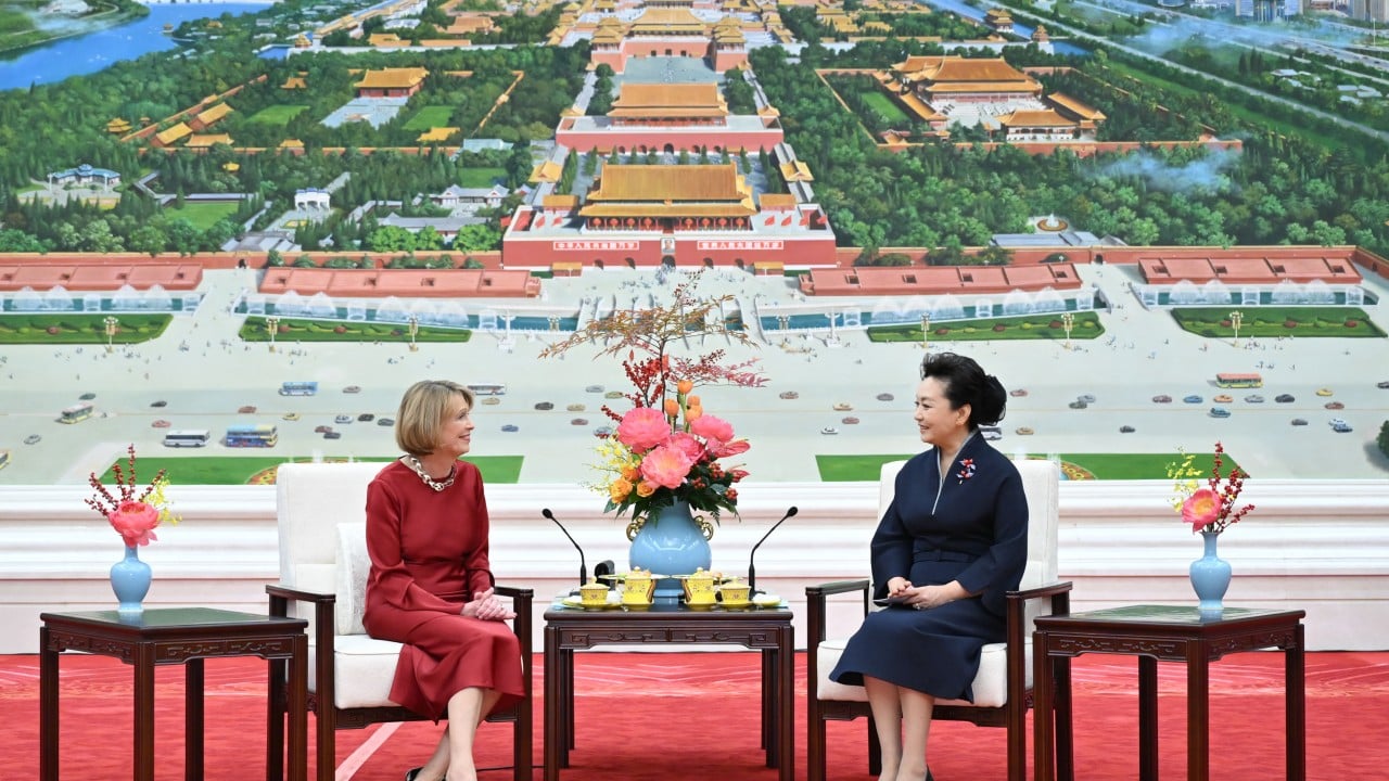 Soft power on display as China’s first lady Peng Liyuan hosts German counterpart
