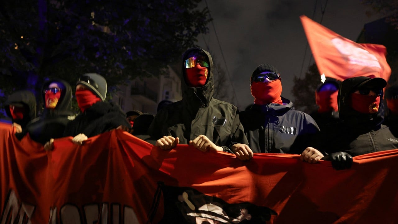 German police fire water cannon during tense ‘Gen Z’ protests