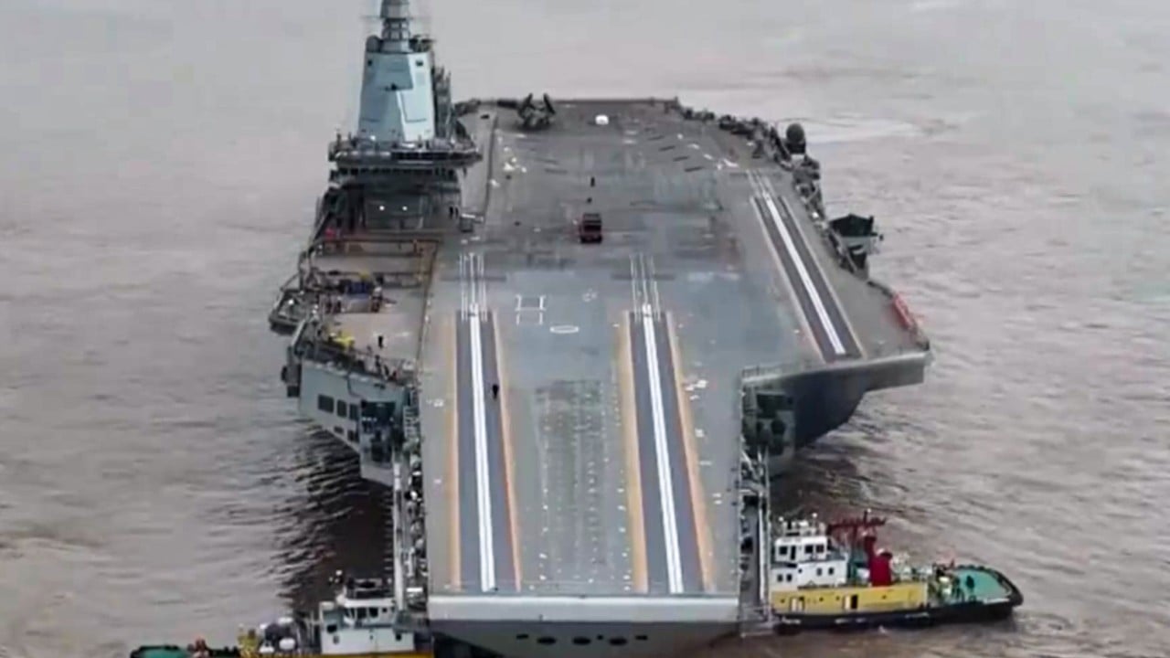China’s Fujian aircraft carrier set for maiden sea trials after authorities tell shipping to stay out of prohibited area