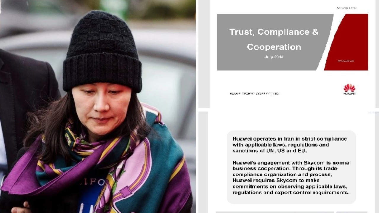 This PowerPoint presentation proves Huawei CFO Sabrina Meng Wanzhou is guilty, says US. Preposterous, says her lawyer