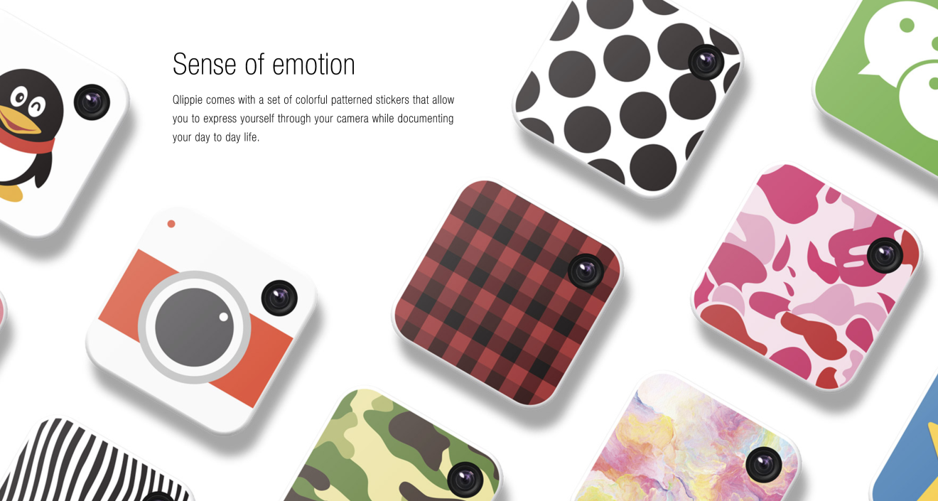 The US$ 86 Qlippie camera lets you share pictures and videos directly to WeChat. (Picture: Tencent)