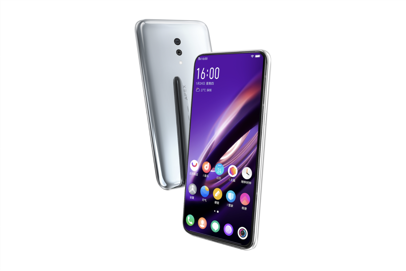 The Vivo Apex 2019 prototype doesn’t have a selfie camera. (Picture: Vivo)