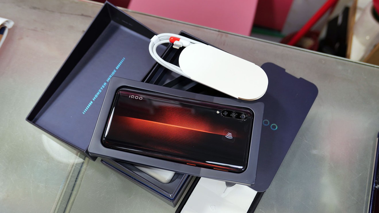 The Vivo iQOO has a unique back design. (Picture: Abacus)