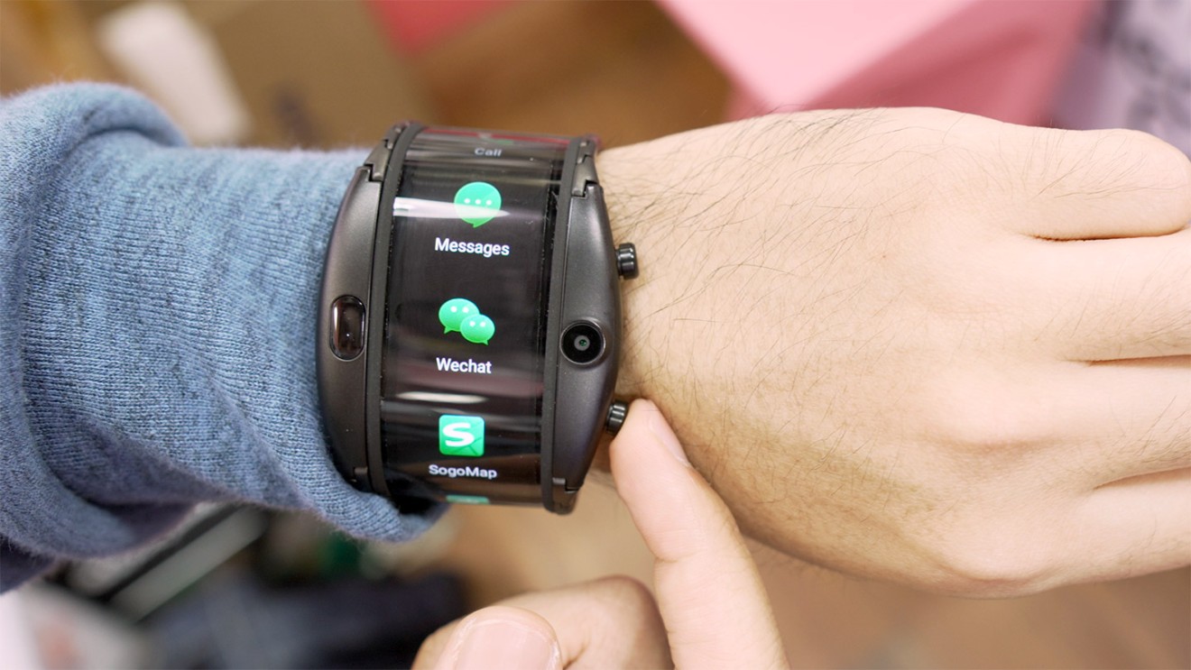 The most futuristic discount flexible display smartwatch