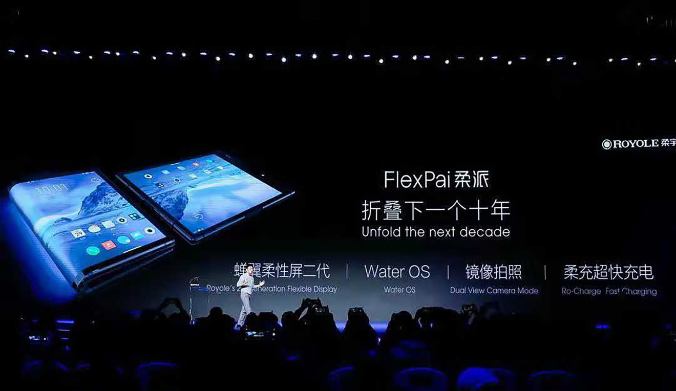 Shenzhen-based Royole officially unveiled FlexPai in October 2018 as the world’s first foldable phone. (Picture: Handout)