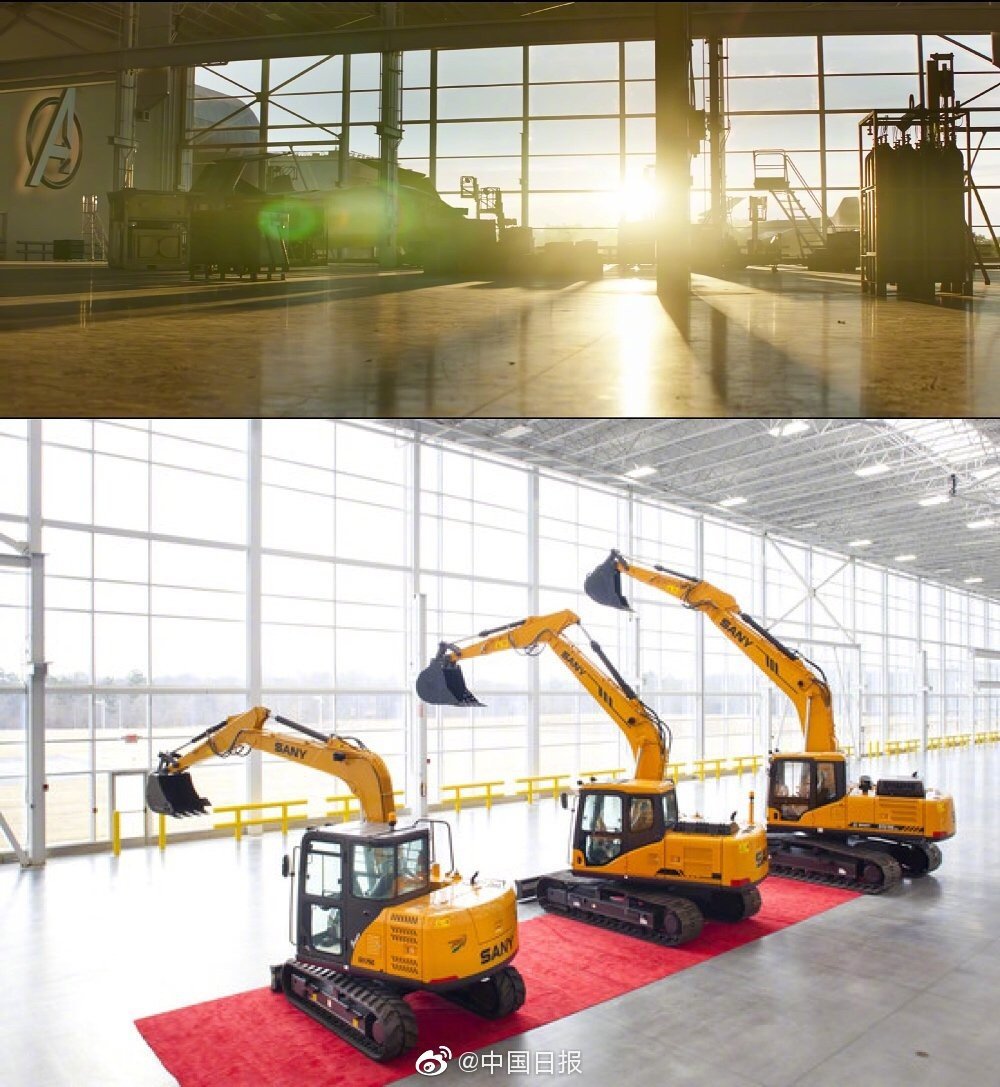 Look at these mighty, top-of-the-line excavators! (Picture: China Daily/Weibo)