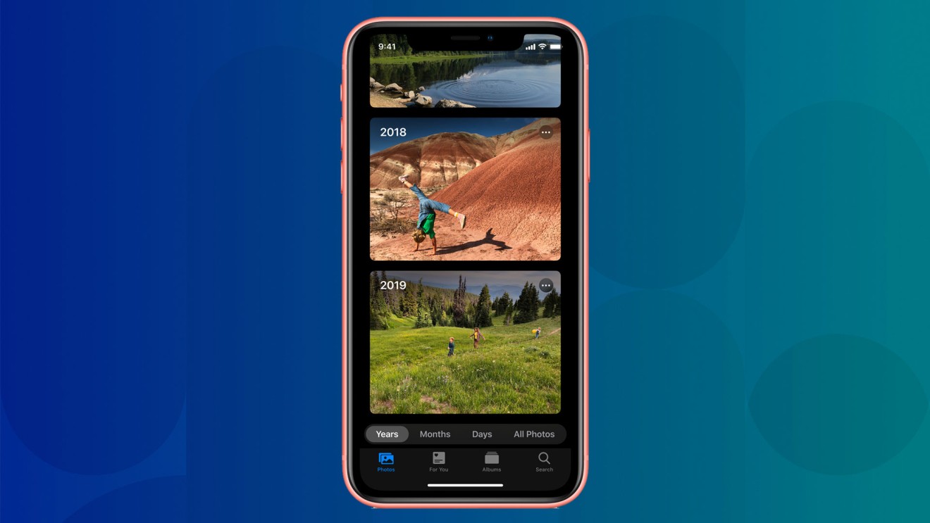 Look, a picture of the contacts app is really boring, so enjoy this shot of iOS 13’s new-and-allegedly-improved Photos app instead. (Picture: Apple)